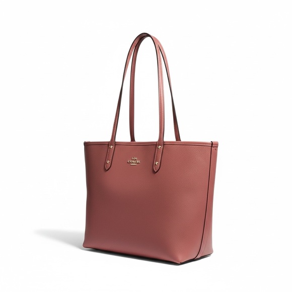 Coach Reversible City Tote w/ Wristlet – NWOT Coral & Floral - Picture 3 of 10